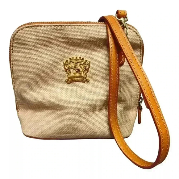 Pratesi Raffia Leather Crossbody Bag - Small Women's Summer Purse - Stylish - Picture 1 of 5